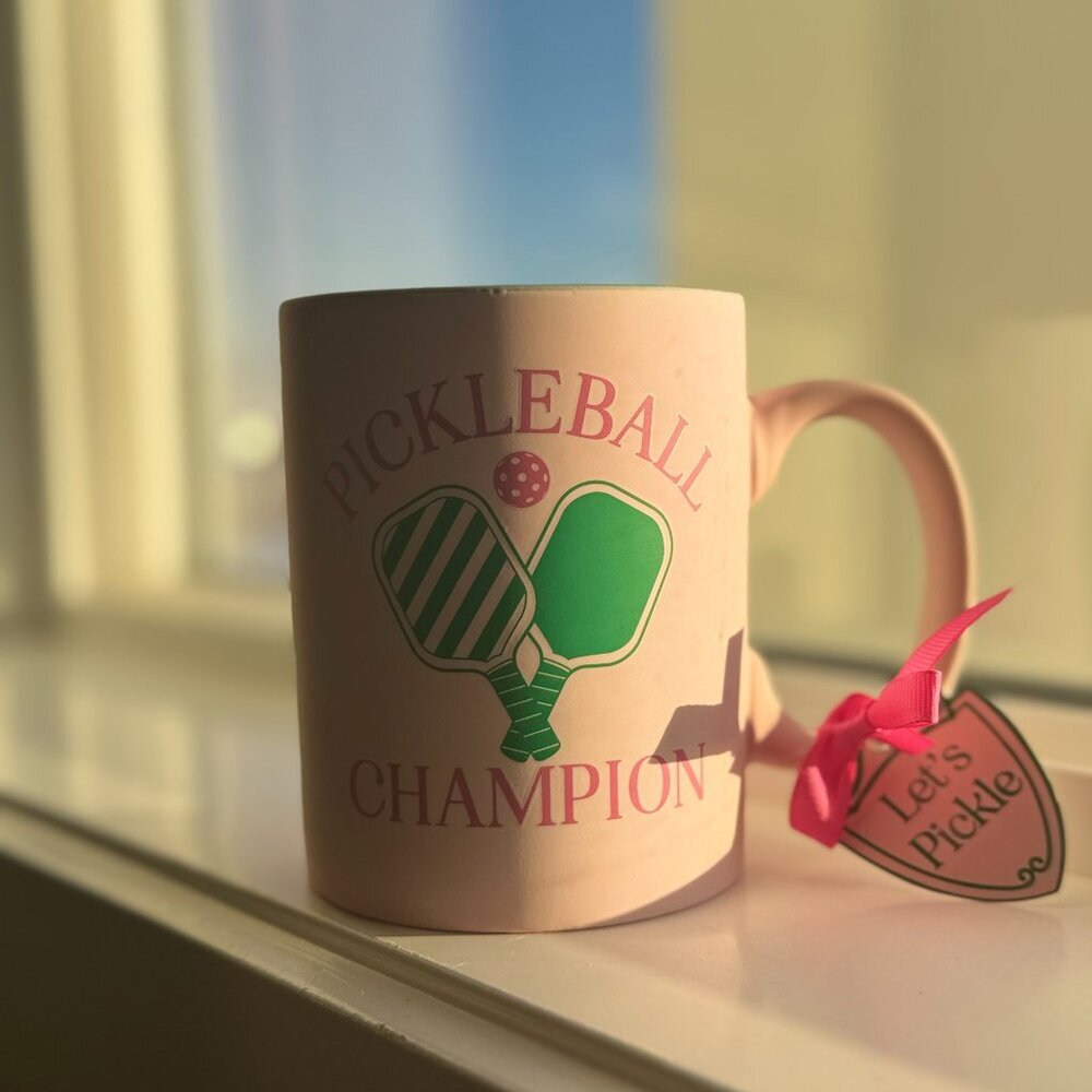 Pickleball Champion Mug – Funny Pickleball Gift, Sunday Morning Ceramics